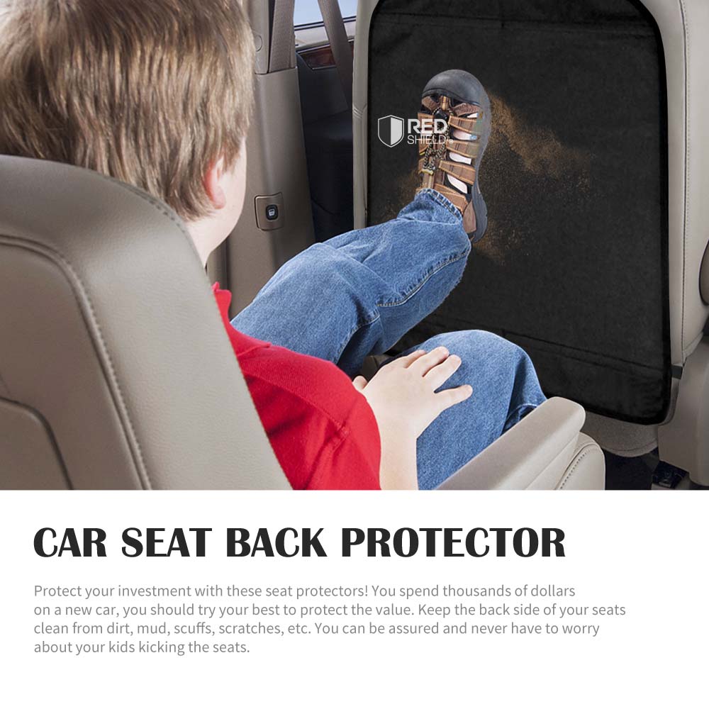 Pop Car Auto Seat Back Protector Cover For Children Kick Mat Mud Clean  Black ha 