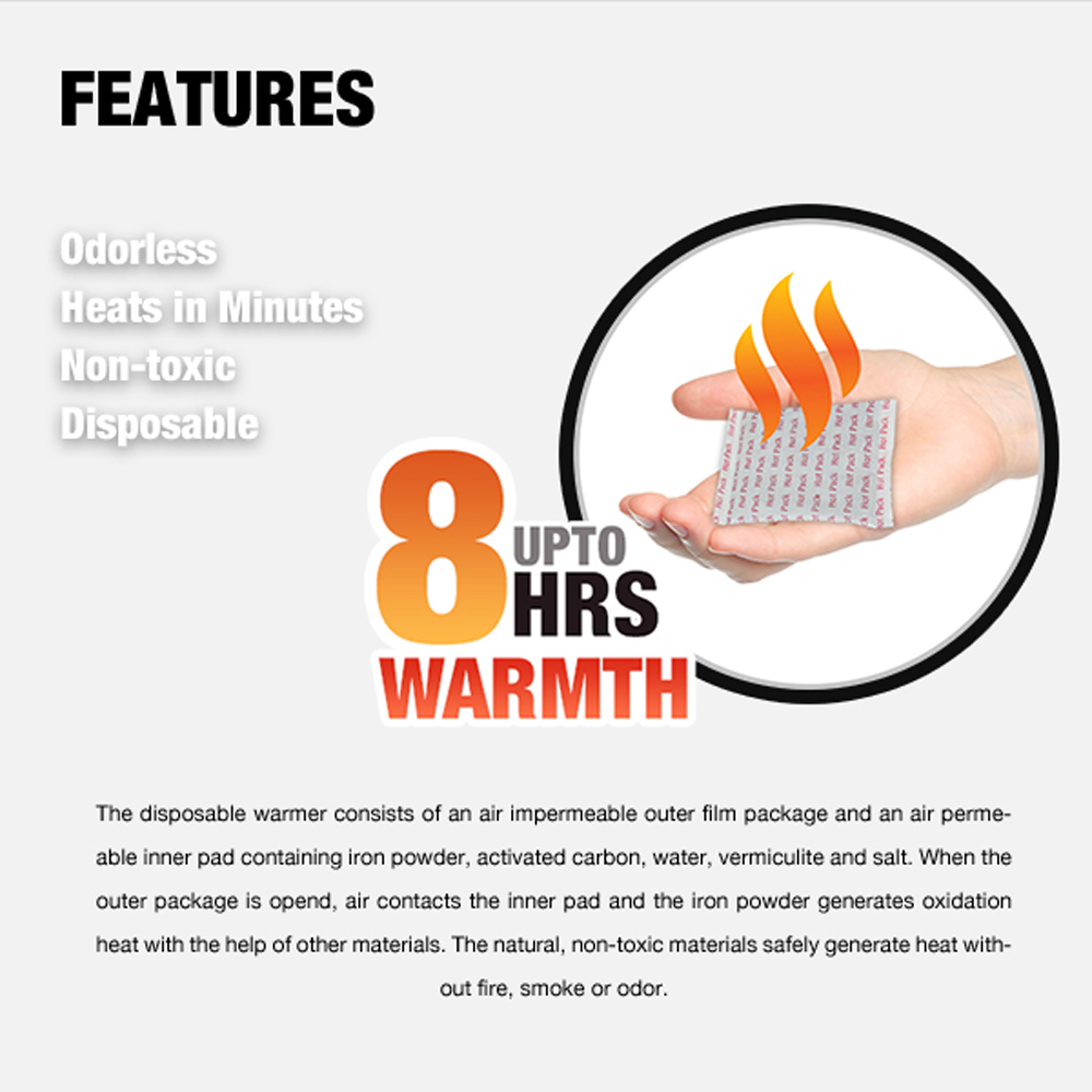 Owlheat [5 Pack/10 Pieces] Disposable Self Heating Hand Warmers